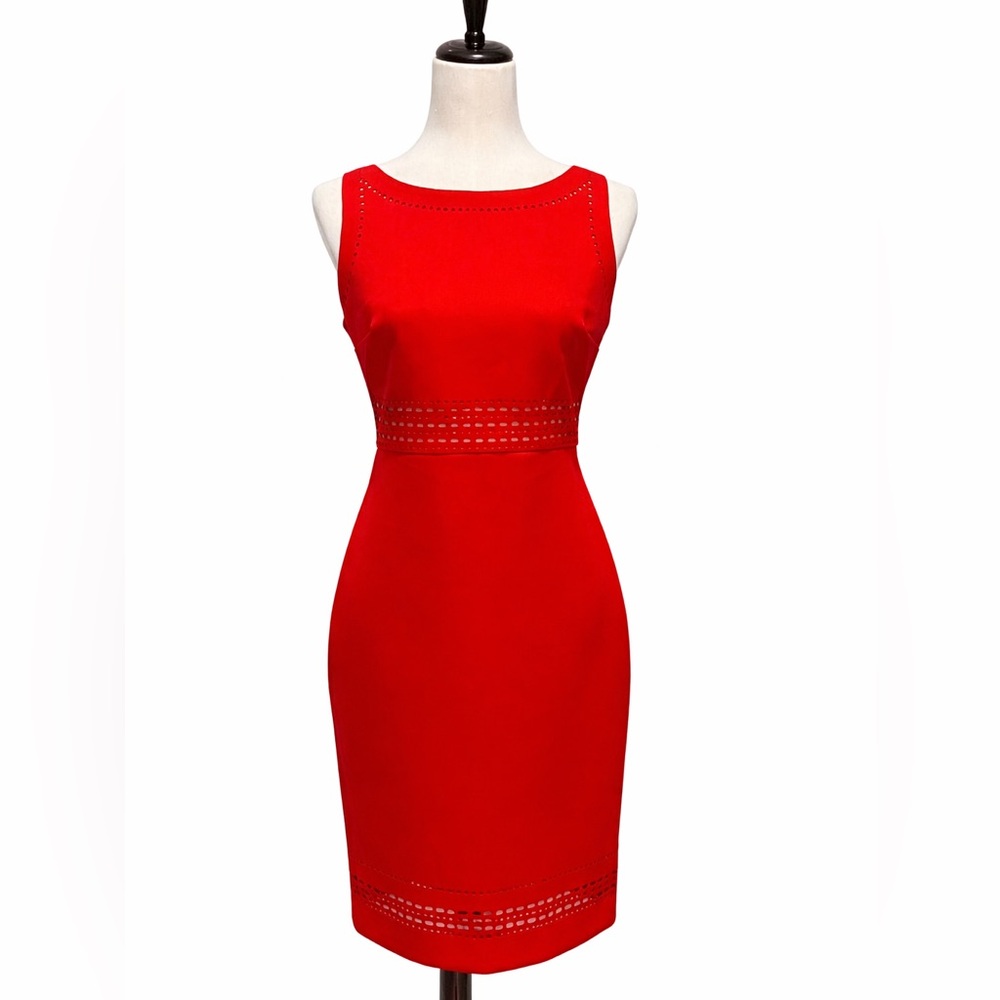 Karl Lagerfeld Red Midi Dress